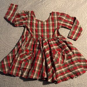 Vintage Inspired Plaid Holiday Dress